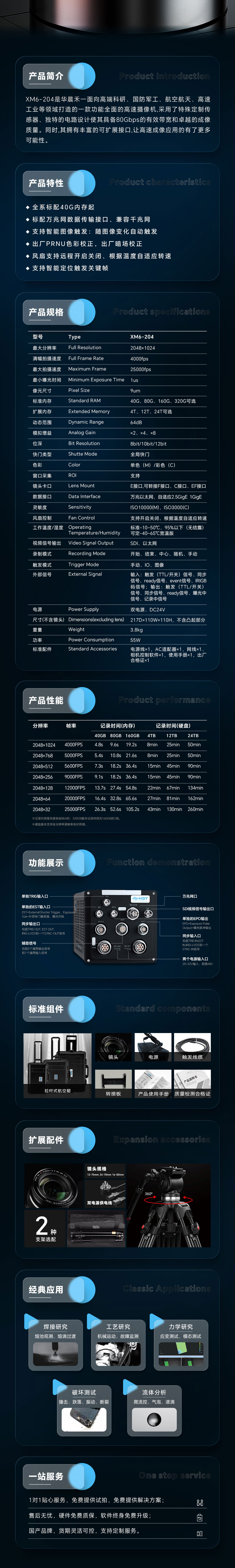 高速摄像机XM6-204